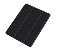 1fortunate custodia Triple Foldable Silicone Protective Cover, TPU+PU Leather Case Suitable for iPad Pro 11 inch(2018-2022) universal(Nero)