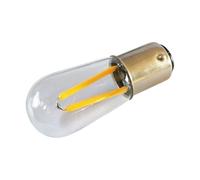1fortunate lampadine, Confezione da 50, Lampada a filamento LED AC220V B15S/B15D T20 Lampadina decorativa Sorgente luminosa(Warm White,1.5W 220V B15S)