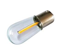1fortunate lampadine, Confezione da 50, Lampada a filamento LED AC220V B15S/B15D T20 Lampadina decorativa Sorgente luminosa(Warm White,0.7W 220V B15D)
