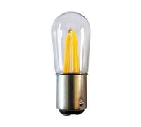 1fortunate lampadine, Confezione da 50, Lampada a filamento LED AC220V B15S/B15D T20 Lampadina decorativa Sorgente luminosa(Cool White,2.5W 220V B15D)