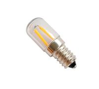 1fortunate lampadine, Confezione da 50, LED luce frigorifero AC220V T18S E12/E14/B15 1,5 W mini piccola luce illuminazione domestica(3000K Warm White,E14)