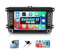 [1G+32G]CAMECHO Android Autoradio per VW Golf 5 Golf 6 Polo Passat Tiguan Seat Tiguan Touran, 7 Pollici 1080P HD Touch Screen con WIFI/GPS Navigation/Bluetooth/FM/EQ/Mirror Link/Comando al volante