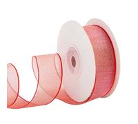 1inchx11yd Sheer - Nastro in organza per avvolgere gli fiocchi di Natale, ghirlanda, decorazione per inviti di nozze, nastri misti
