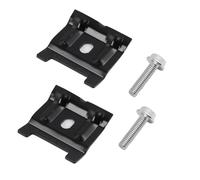 1J0803219 - 2 supporti per batteria con viti, supporto batteria in metallo, colore nero, supporto batteria per VW