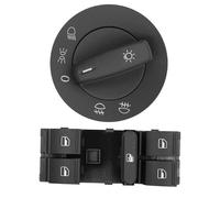 1K0941431Q 1K4959857B Per VW Per Jetta MK5 Per Golf 5 6 Per Tiguan Per Passat B6 CC Per Caddy Pulsante Interruttore Controllo Fari Alzacristalli Interruttore Finestra Auto(2PCS)