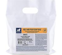 1kg Base per sapone di glicerina, Bianco senza SLS, Base per Saponette, Melt and Pour (Sciogli e versa), White Opaque Forbury