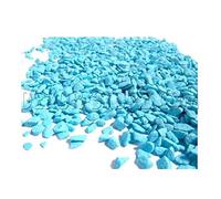 1KG BUSTA sassi , 3-6 MM MILLIMETRI PER COMPOSIZIONI FLOREALI HOBBY FAI DA TE COLORE AZZURRO