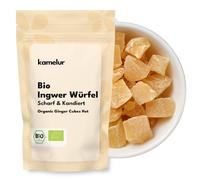 1kg di cubetti piccanti di zenzero BIO: cubetti di zenzero canditi e zuccherati della migliore qualità biologica, piacevolmente piccanti e senza solfiti