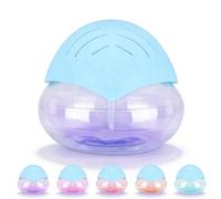 1L Air Purifier, 21.5X21.5X19 cm Purificatore D'aria, Diffusore di Oli Essenziali, Air Filter Aroma Diffuser Loniser Umidificatore Water Air Purifier per Casa Camera da Letto Azzurro