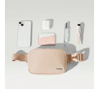 1L Borsa a tracolla impermeabile con cerniera e cinturino regolabile, adatta per autunno e inverno Tagli UnicaBlocchi di colore,Lettere,Colore unicoPoliammide