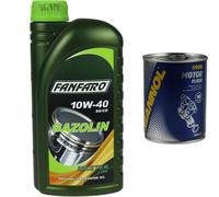 1L FANFARO Olio Motore GAZOLIN 10W-40 API SG/CD Motorspülung Motor Flush