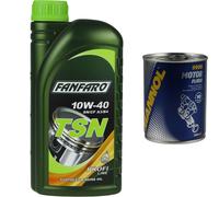 1L FANFARO TSN 10W-40 API SN/SM/CF Olio Motore Motorspülung Motor Flush