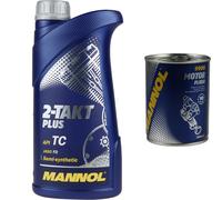 1L MANNOL 2-Takt Plus API TC Olio Scooter Pulizia Motore