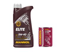 1L MANNOL Elite 5W-40 API SN/CF Olio Motore Motorspülung Motor Flush Reiniger