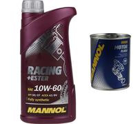 1L MANNOL Olio Motore SAE 10W-60 RACING+ESTER Pulizia Motore