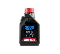 1L MOTUL 3000 20W-50 4T Olio Motore Minerale JASO MA2 API SM Harley