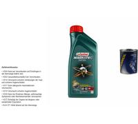 1L Olio Motore Castrol Magnatec Diesel 5W-40 DPF 1x Flush Motore