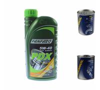 1L Olio Motore FANFARO PDX 5W-40 1x MANNOL Motor Doctor ADDITIV+Flush Motore