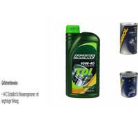 1L Olio Motore FANFARO TDI 10W-40 1x MANNOL Leak-Stop ADDITIV+Motor Doctor