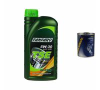 1L Olio Motore FANFARO TSE 5W-30 1x MANNOL Flush Motore ADDITIVO