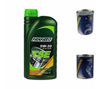 1L Olio Motore FANFARO TSE 5W-30 1x MANNOL Motor Doctor ADDITIV+Flush Motore