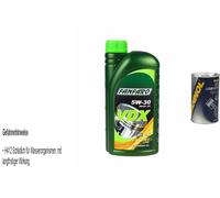 1L Olio Motore FANFARO VDX 5W-30 1x MANNOL Leak-Stop ADDITIVO