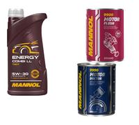 1L Olio Motore MANNOL Energy Combi LL 5W-30 1xDottore Motore+Flush Motore
