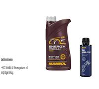 1L Olio Motore MANNOL Energy Premium 5W-30 1x MANNOL Leak-Stop ADDITIV