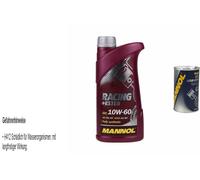 1L Olio Motore MANNOL Racing+Ester 10W-60 1x MANNOL Leak-Stop ADDITIV
