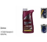 1L Olio Motore MANNOL Racing+Ester 10W-60 1xLeak-Stop+Motor Doctor
