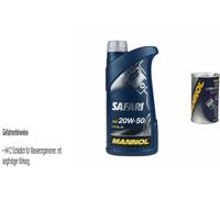 1L Olio Motore MANNOL Safari 20W-50 1x MANNOL Leak-Stop ADDITIVO