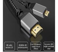 1M 2M 3M 5M 10M 4K 60HZ Micro HDMI A HDMI Cavo flessibile di prolunga a spirale Cavo da maschio a maschio Compatibile con HDMI per computer