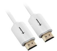 1m, 2xHDMI cavo HDMI HDMI tipo A (Standard) Bianco bianco, 2xHDMI, 1 m, HDMI tipo A (Standard), HDMI tipo A (Standard), 4096 x 2160 Pixel, Compatibilità 3D, Bianco