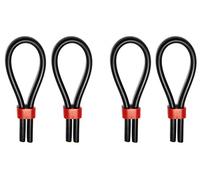 1m 5mm Conductive Rubber silicone tube electrode Loops for CBT ESTIM TENS with 4x clips by SLOTiSLUT