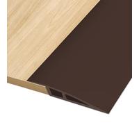 1M * 7cm Soglia di Dislivello Pavimento in PVC Autoadesiva, Profilo di Transizione Pavimento per Dislivello di 10-15mm, Listelli di Collegamento a Pavimento per Pavimenti Parquet (Caffè)