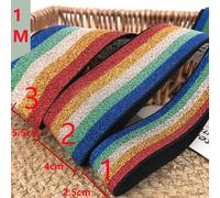1M Arcobaleno Lavoro a Maglia Cucito Bande a Molla Elastico Morbido Colorato DIY