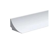 1M Barriera Doccia Ferma Acqua Silicone Doccia per Barriera Stop Acqua Soglia Striscia di Ritenzione Bagno Arresto Doccia Autoadesivo, Bianco(Un adesivo di supporto)