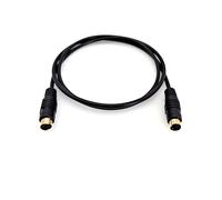 1M Cavo S-Video a 4 Pin Maschio-Maschio S Video SVHS Conettori AV TV 4Pin Placca