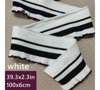 1M Costina a Maglia Nastro Cinturino Elasticizzato Increspati Righe Orlo Polsino