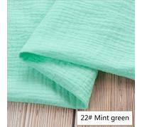 1M Doppio Strato Cotone Crepe Lino Tessuto Camicia Cucito Craft Morbido Bambino