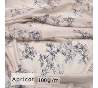 1M Fai Cinese Bambù Stampa Tessuto Poliestere Cheongsam Abito Cucito Materiale