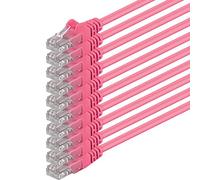 1m - magenta - 10 pezzi - Rete Cavi Cat6 CAT 6 | 250MHz | non contiene alogeni | compatibile con CAT 5e / CAT6a / CAT7 | 10 / 100 / 1000 / 10000 Mbit / s | per switch, router, modem, Patchpannel, Access Point, pannelli di permutazione
