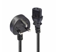1M MAINS POWER CBL - UK 3 PIN PLUG TO IEC C13 NEW
