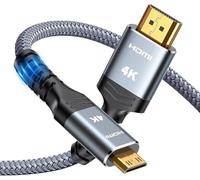 1M Mini HDMI a HDMI Cable 1M, 4K 60Hz High Speed HDMI to Mini HDMI Cable Maschio Bi-Directional 2.0 Cord