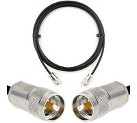 1m PL259 UHF Cavo coassiale - prolunga da esterno HF-240 (equivalente a LMR 240) Resistente alle intemperie - per HAM cavo antenna CB radio analizzatore misuratore SWR VHF marino rosmetro