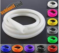 1m TUBO flessibile VARIO Silicone ID-Ø 4mm trasparente 200°C | Tubo Vuoto l'acqua raffreddamento | MOLTE DIMENSIONI E COLORI | Tubi aspirazione Condotto Gomma al metro tessuto Liquido refrigerante