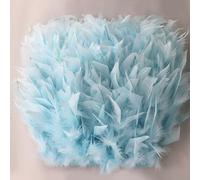 1M Turchia Piume Bordura Frangia Nastro Cucito Costume Soffice Fai Craft Orlo