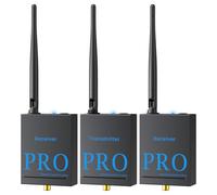 1Mii (1 TX + 2 RX) Trasmettitore e Ricevitore Audio Wireless, Trasmissione Audio 2,4 GHz, Bassa Latenza, Musica HiFi da TV/PC a Subwoofer/Altoparlante/Amplificatore, Ottiche/Coassiali/3,5 mm/RCA