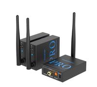 1Mii (1 TX + 2 RX) Trasmettitore e Ricevitore Audio Wireless, Trasmissione Audio 2,4 GHz, Bassa Latenza, Musica HiFi da TV/PC a Subwoofer/Altoparlante/Amplificatore, Ottiche/Coassiali/3,5 mm/RCA