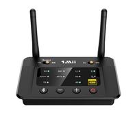 1Mii 2-IN-1 Trasmettitore Ricevitore Bluetooth per TV/Cuffie, Adattatore Audio Bluetooth 5.3 HiFi con ESS DAC, aptX HD/Bassa Latenza, RCA/AUX 3,5mm/Ottico per Impianto Stereo, Dual Link& Lungo Raggio